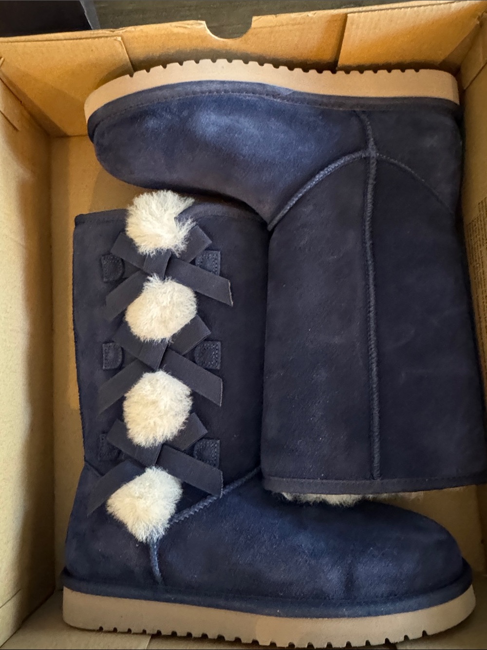 Koolaburra by Ugg Women’s Navy Victoria Tall Winter Boots size 7